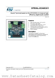 STEVAL-CCA053V1 datasheet pdf ST Microelectronics