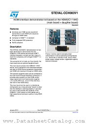 STEVAL-CCH003V1 datasheet pdf ST Microelectronics