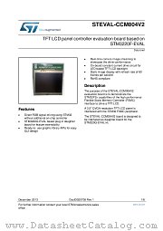 STEVAL-CCM004V2 datasheet pdf ST Microelectronics