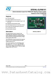 STEVAL-CLP001V1 datasheet pdf ST Microelectronics