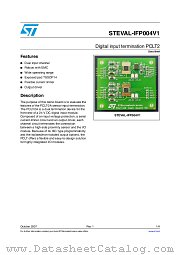 STEVAL-IFP004V1 datasheet pdf ST Microelectronics