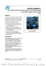 STEVAL-IHM027V1 datasheet pdf ST Microelectronics