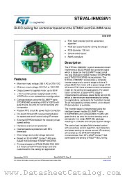 STEVAL-IHM038V1 datasheet pdf ST Microelectronics