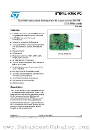 STEVAL-IKR001V2 datasheet pdf ST Microelectronics
