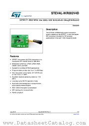 STEVAL-IKR002V4D datasheet pdf ST Microelectronics