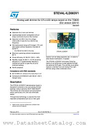 STEVAL-ILD003V1 datasheet pdf ST Microelectronics