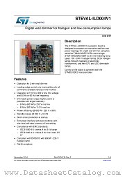 STEVAL-ILD004V1 datasheet pdf ST Microelectronics
