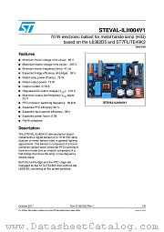 STEVAL-ILH004V1 datasheet pdf ST Microelectronics