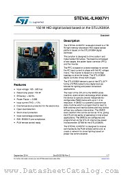 STEVAL-ILH007V1 datasheet pdf ST Microelectronics