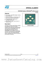STEVAL-ILL009V4 datasheet pdf ST Microelectronics