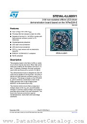 STEVAL-ILL026V1 datasheet pdf ST Microelectronics