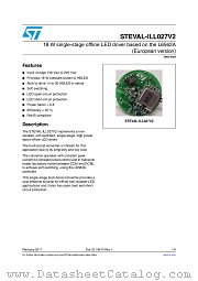 STEVAL-ILL027V2 datasheet pdf ST Microelectronics