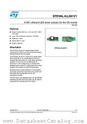 STEVAL-ILL041V1 datasheet pdf ST Microelectronics