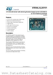 STEVAL-ILL051V1 datasheet pdf ST Microelectronics