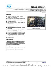 STEVAL-IME003V1 datasheet pdf ST Microelectronics