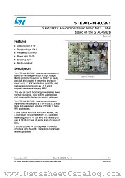 STEVAL-IMR002V1 datasheet pdf ST Microelectronics