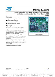 STEVAL-ISA038V1 datasheet pdf ST Microelectronics