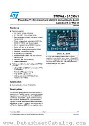 STEVAL-ISA050V1 datasheet pdf ST Microelectronics
