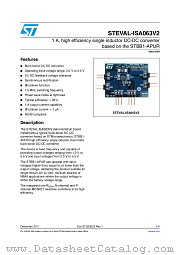 STEVAL-ISA063V2 datasheet pdf ST Microelectronics