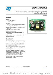 STEVAL-ISA071V2 datasheet pdf ST Microelectronics