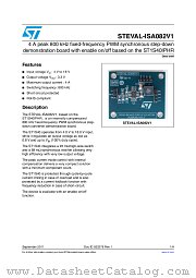 STEVAL-ISA082V1 datasheet pdf ST Microelectronics
