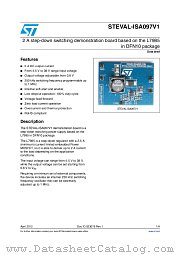 STEVAL-ISA097V1 datasheet pdf ST Microelectronics