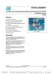 STEVAL-ISA098V1 datasheet pdf ST Microelectronics