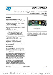 STEVAL-ISA105V1 datasheet pdf ST Microelectronics