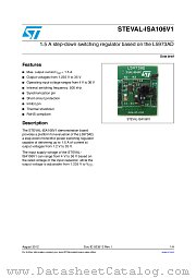 STEVAL-ISA106V1 datasheet pdf ST Microelectronics