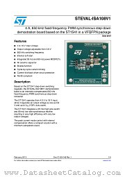 STEVAL-ISA108V1 datasheet pdf ST Microelectronics