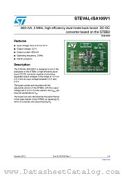 STEVAL-ISA109V1 datasheet pdf ST Microelectronics