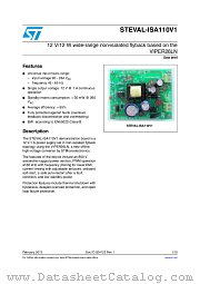 STEVAL-ISA110V1 datasheet pdf ST Microelectronics