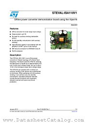 STEVAL-ISA118V1 datasheet pdf ST Microelectronics