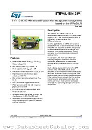 STEVAL-ISA125V1 datasheet pdf ST Microelectronics