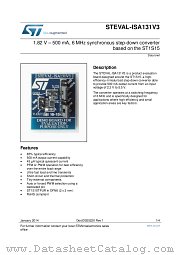 STEVAL-ISA131V3 datasheet pdf ST Microelectronics
