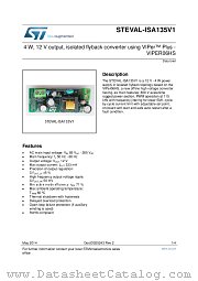 STEVAL-ISA135V1 datasheet pdf ST Microelectronics