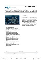 STEVAL-ISA141V2 datasheet pdf ST Microelectronics