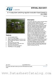 STEVAL-ISA154V1 datasheet pdf ST Microelectronics