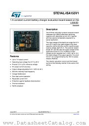STEVAL-ISA155V1 datasheet pdf ST Microelectronics