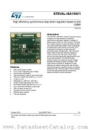 STEVAL-ISA159V1 datasheet pdf ST Microelectronics