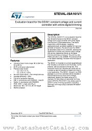 STEVAL-ISA161V1 datasheet pdf ST Microelectronics