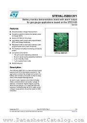 STEVAL-ISB013V1 datasheet pdf ST Microelectronics