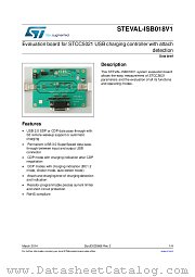 STEVAL-ISB018V1 datasheet pdf ST Microelectronics