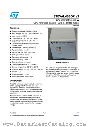 STEVAL-ISS001V2 datasheet pdf ST Microelectronics