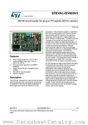STEVAL-ISV003V2 datasheet pdf ST Microelectronics