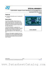 STEVAL-MKI009V1 datasheet pdf ST Microelectronics