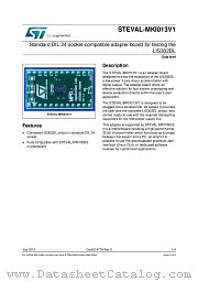STEVAL-MKI013V1 datasheet pdf ST Microelectronics