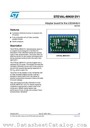 STEVAL-MKI015V1 datasheet pdf ST Microelectronics