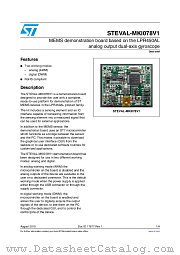 STEVAL-MKI078V1 datasheet pdf ST Microelectronics