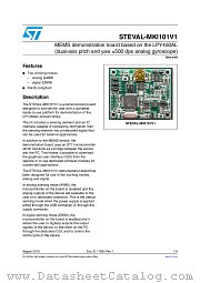 STEVAL-MKI101V1 datasheet pdf ST Microelectronics